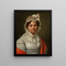Ritratto di una donna con foulard rosso - Józef Sonntag — quadro incorniciato alla parete