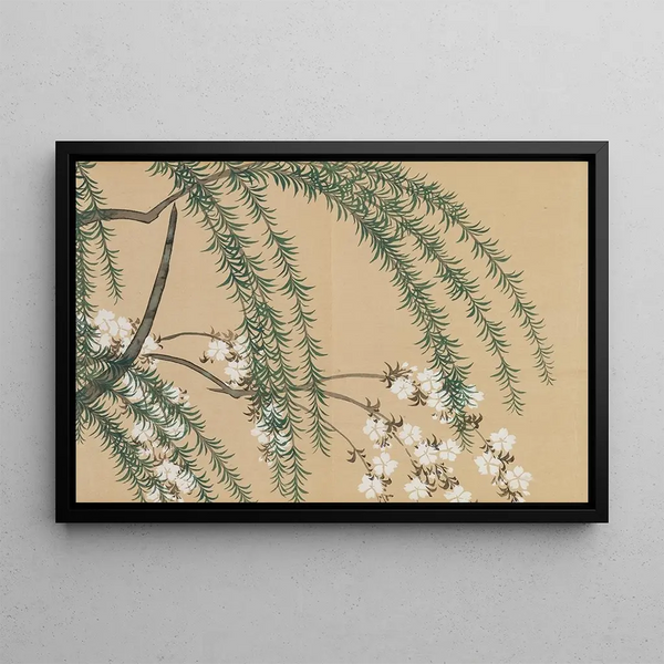 Kamisaka Sekka - Willow and Cherry Yanagizakura.webp