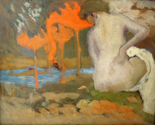 Léda e il cigno - Karel Pilař — vista dell’opera