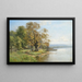 Herbst am Starnberger See - Karl Adam Heinisch — gerahmtes Bild an der Wand