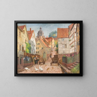 Karl Armbrust - Alley in historic Marburg town.webp