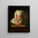 Alte Frau im Gebet - Karl Brunner — gerahmtes Bild an der Wand