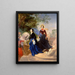Portrait der Schwestern Shishmareva - Karl Bryullov — gerahmtes Bild an der Wand