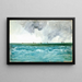 Marine landscape painting - Karl Daubigny — framed artwork on a wall