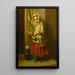 Portrait einer jungen Mädchen mit einem Eimer - Karl Friedrich Boser — gerahmtes Bild an der Wand