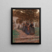An der Kirche - Karl Friedrich Gsur — gerahmtes Bild an der Wand