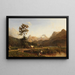 Paesaggio alpino svizzero - Karl Girardet — quadro incorniciato alla parete