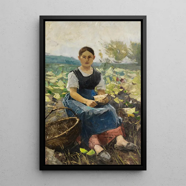 Karl Hagemeister - Mdchen im Kohlfeld.webp