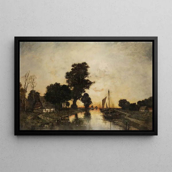 Karl Heffner - Moorlandschaft in Abendstimmung.webp