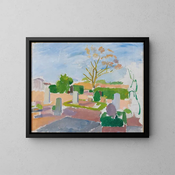 Christliche Gemälde vom Friedhof - Karl Isakson — gerahmtes Bild an der Wand