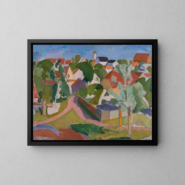 Vue de Svaneke - Karl Isakson — gerahmtes Bild an der Wand