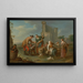 Marktszene - Karl Josef Aigen — gerahmtes Bild an der Wand