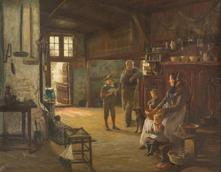 Karl Josef Mller - Reading aloud from the spelling book.webp