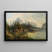 Alpenlandschaft - Karl Kaufmann — gerahmtes Bild an der Wand