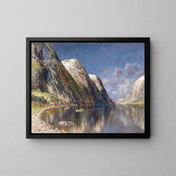 Fjord de Drontheim - Karl Kaufmann — gerahmtes Bild an der Wand
