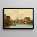 Rom, Blick auf den Castel Sant'Angelo - Karl Kaufmann — gerahmtes Bild an der Wand