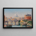 Rom Blick auf den Castel Sant'Angelo - Karl Kaufmann — gerahmtes Bild an der Wand
