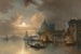 Venezia, una notte al chiaro di luna nel Bacino - Karl Kaufmann — vista dell’opera