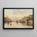 Venedig, Blick auf einen Kanal - Karl Kaufmann — gerahmtes Bild an der Wand