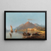 Vista del Vesuvio - Karl Kaufmann — quadro incorniciato alla parete