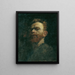 Autoritratto - Karl Köpping — quadro incorniciato alla parete