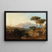 Ansicht von Capri vom Massa aus - Karl Lindemann-Frommel — gerahmtes Bild an der Wand