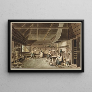 Karl Ludwig Zehender - LInterieur dun Chalet dans le Simmenthal.webp