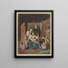 The Contentment Matrimonial or the Bernese Peasant within his Family - Karl Ludwig Zehender — framed artwork on a wall