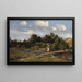 Sommerlandschaft mit einer Lavendeldiebin - Karl Millner — gerahmtes Bild an der Wand