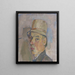 Autoritratto con cappello - Karl Prsimgi — quadro incorniciato alla parete