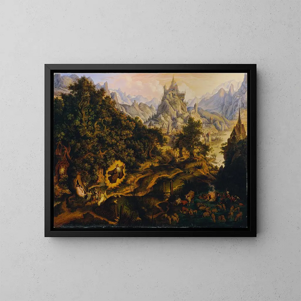 La leggenda di Tannhäuser - Karl Russ — quadro incorniciato alla parete
