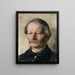 Portrait des Dichters Gustav Freytag - Karl Stauffer-Bern — gerahmtes Bild an der Wand
