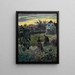 Serata nel giardino - Karl Wiener — quadro incorniciato alla parete