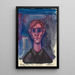Depression Autoportrait - Karl Wiener — gerahmtes Bild an der Wand