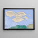 Wolken des Föhnwinds - Karl Wiener — gerahmtes Bild an der Wand