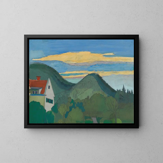 Karl Wiener - Haus in Waldlandschaft.webp