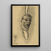 Ich - Karl Wiener — gerahmtes Bild an der Wand