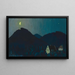 Landschaft II - Karl Wiener — gerahmtes Bild an der Wand