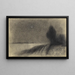 Eclisse di luna sul Danubio - Karl Wiener — quadro incorniciato alla parete