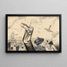 Nachtsicht - Karl Wiener — gerahmtes Bild an der Wand