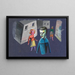 Ohne Titel, Figurenstudie II - Karl Wiener — gerahmtes Bild an der Wand