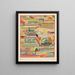 Poster - Karl Wiener — gerahmtes Bild an der Wand