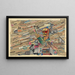 Collage politische - Karl Wiener — gerahmtes Bild an der Wand