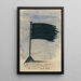 Drapeau funéraire noir - Karl Wiener — gerahmtes Bild an der Wand