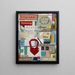 Ohne Titel - Karl Wiener — gerahmtes Bild an der Wand