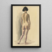 Nacktes weibliches VII - Karl Wiener — gerahmtes Bild an der Wand