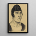 Portrait feminin IV - Karl Wiener — gerahmtes Bild an der Wand