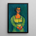 Ritratto femminile di Les 150 Feuilles - Karl Wiener — quadro incorniciato alla parete