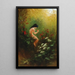 Ein Mädchen mit einer Blume - Karl Wilhelm Diefenbach — gerahmtes Bild an der Wand