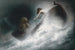 Vers le sauvetage - Karl Wilhelm Diefenbach — vista dell’opera
